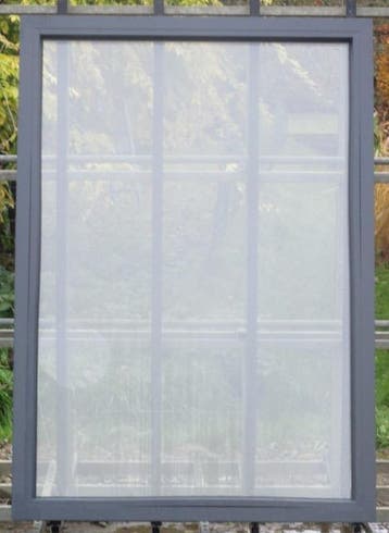 pvc raam , chassis , venster 120 x 170 antraciet ral 7016, 75 tot 150 cm, Kunststof, Raamkozijn, Nieuw