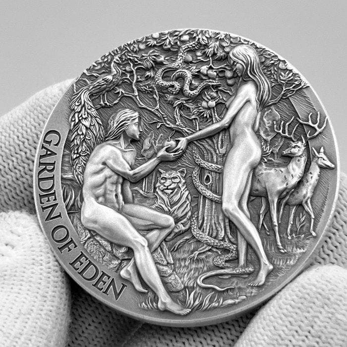 Kameroen. 2,000 Francs 2023 – Bible Stories: The Garden of, Postzegels en Munten, Munten | Europa | Niet-Euromunten