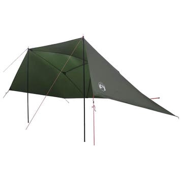 vidaXL Auto Tent Leger Groen 308 x 215 x 220 cm Polyester en, Verzenden, Nieuw