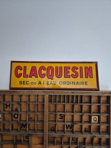 Clacquesin - Reclameplaat Clacquesin - ets J J Carnaud paris