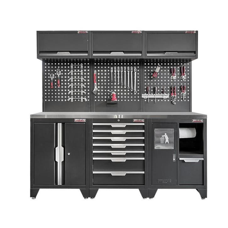 Gereedschapskasten set wandlengte 204 cm. metaal omkleed, Bricolage & Construction, Établis, Enlèvement ou Envoi