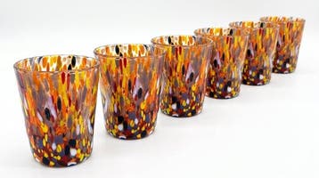 Mazzega - Service de boisson (6) - Verre de Murano - Trésors