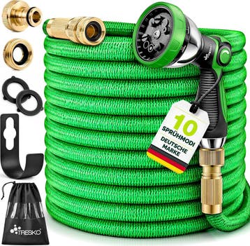 Flexibele Tuinslang - Inc. sproeikop - 30 meter - Groen - TR, Verzenden