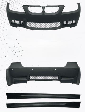 BMW E90 05-08 M3-stijl bodykit – 4-uitlaat + sideskirts