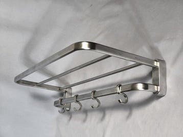 Porte-manteau - Aluminium - Bauhaus - rail - 52 cm