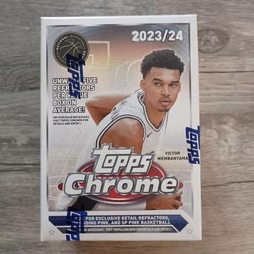 2023/24 Topps Chrome Victor Wembanyama Gesigneerde kaart,, Verzamelen, Nieuw