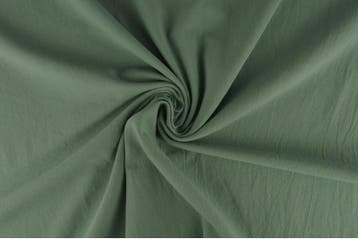 10 meter gewassen katoen - Oud groen - 100% katoen, Verzenden, 120 cm of meer, Katoen, Groen