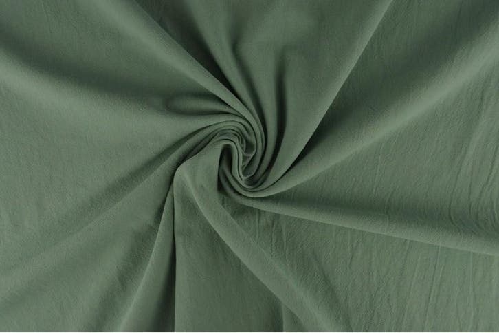 10 meter gewassen katoen - Oud groen - 100% katoen, Hobby & Loisirs créatifs, Tissus & Chiffons, Envoi