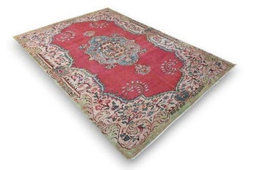 Retro vintage - Vloerkleed - 265 cm - 185 cm -  handgemaakt
