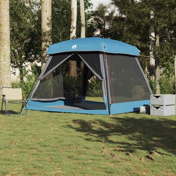 vidaXL Gezinstent 6-persoons waterdicht blauw, Verzenden, Nieuw