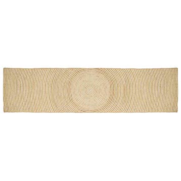 vidaXL Gebied Tapijt Wit 60 x 400 cm Jute, Huis en Inrichting, Stoffering | Tapijten en Vloerkleden, Verzenden, Nieuw