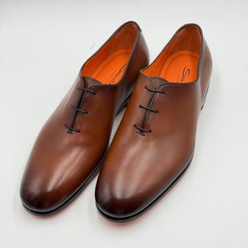 Santoni - Veterschoenen - Maat: EU 41 - Nieuw in doos