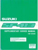 1989 SUZUKI SWIFT SEDAN (SUPPLEMENTT) WERKPLAATSHANDBOEK
