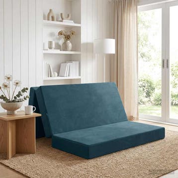 vidaXL Vouwbare Sofa Bed 160 x 67 x 45 cm Blauw, Verzenden