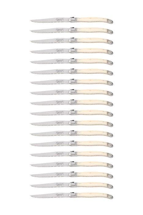 Laguiole - 18x Steak Knives - Pearl - style de -, Antiek en Kunst, Antiek | Keukengerei
