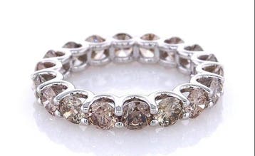 Zonder minimumprijs - Ring - 14 karaat Witgoud - 3.22ct. tw., Nieuw