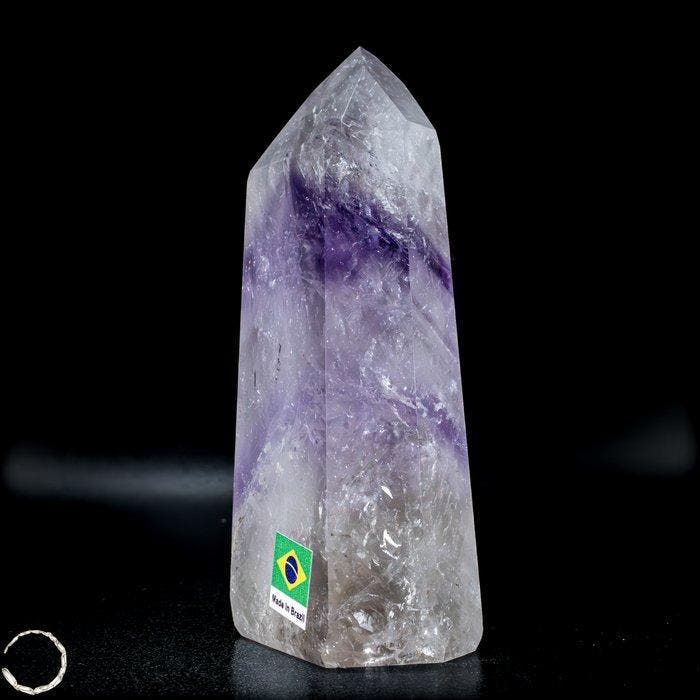 Natuurlijke topkwaliteit paarse Phantom-amethist Obelisk-, Collections, Minéraux & Fossiles