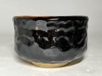 Shinzan Kiln “Nejde Tenmoku” Tea Bowl with Original Signed