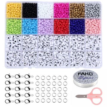 Fako Bijoux - DIY Kralen Set - Letterkralen & Glaskralen -, Verzenden, Nieuw