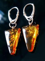 Zeldzame natuurlijke Baltische barnsteen oorbellen -