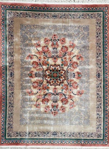 China Aubusson - GEREINIGD - handgeknoopt - wol - modern -, Nieuw