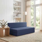 vidaXL Vouwbare Sofa Bed Blauw 152 x 86,5 x 60 cm Stof, Verzenden, Nieuw