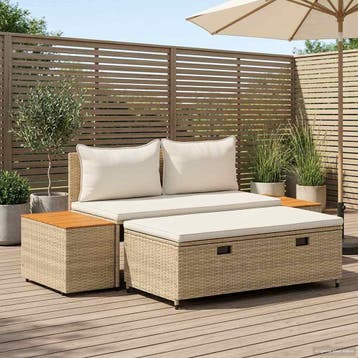 vidaXL Buiten bank set 4 -Seater 4 st 55 x 30 x 39 cm, Verzenden, Nieuw
