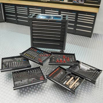 Datona Gereedschapswagen XL + Mach VI - Datona - Zwart, Ophalen of Verzenden, Nieuw