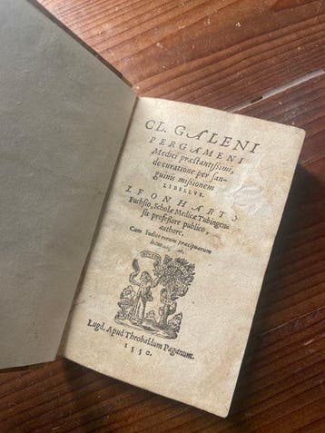 Claudio Galeno - De curatione per sanguinis missionem