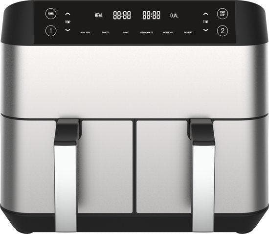 2dekans | Niceey Dubbele Airfryer XXL - Twee Kookvakken -, Maison & Meubles, Cuisine | Casseroles & Poêles, Enlèvement ou Envoi
