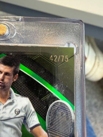 2024 Topps Chrome Novak Djokovic 42/75 Carte sérialisée,