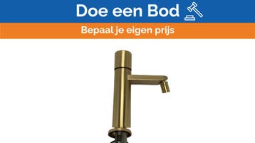 Bieden: Elka 4335-01 bidet mixer stylish gold, Ophalen of Verzenden, Nieuw