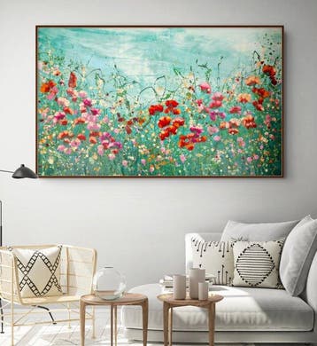 Irina Morisch - Emerald forest 39- original abstract floral