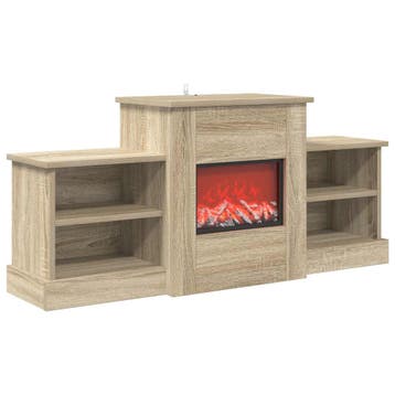 vidaXL Elektrische haard Sonoma 110 x 30 x 50 cm Bewerkt, Verzenden, Nieuw