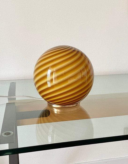 Tafellamp - Glas, Antiquités & Art, Antiquités | Éclairage