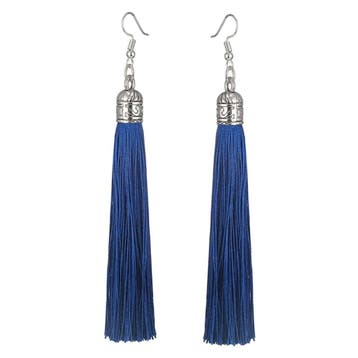 Fako Bijoux - Oorbellen - Kwast Romania XL - Royal Blauw, Verzenden, Nieuw
