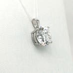 Pendentif - 14 carats Or blanc - 3.06ct. tw. Diamant