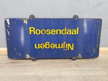 Bord - Metaal - NS treinbestemmingsbord
