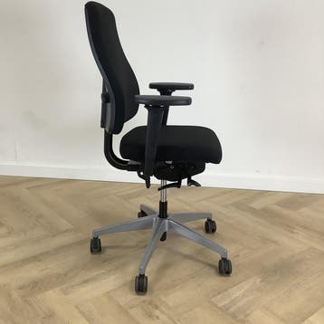 Interstuhl  ergonomische bureaustoel,  zwart - grijs, Ergonomisch, Gebruikt, Zwart, Bureaustoel