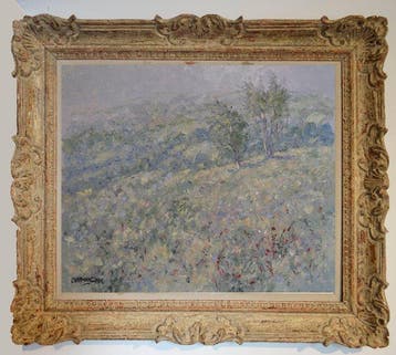 Chris van Dijk (1952) Impressionist -  Brouillard Matinal