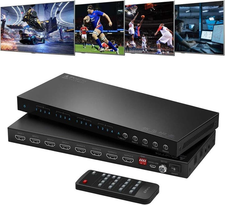 HDMI Matrix 4x4 4K HDR | Retour deal | Grijp je kans, TV, Hi-fi & Vidéo, Accessoires de télévision, Envoi