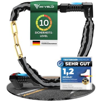 2dekans | MIVELO - High-Security Kettingslot Met Cijferslot, Ophalen of Verzenden