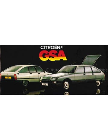 1979 CITROËN GSA BROCHURE ENGELS, Ophalen of Verzenden, Nieuw