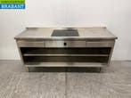 RVS Werktafel met inbouw inductie Fornuis 188 cm 400V Horeca, Ophalen of Verzenden, Nieuw in verpakking