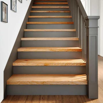 vidaXL Traptreden 4 st 90x25x2 cm massief eikenhout, Verzenden, Nieuw