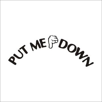 Put me down Sticker, Verzenden, Nieuw