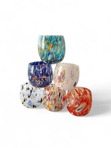 MurArt - MurArt - Drinkset (6) - Glas - Murrine Millefiori