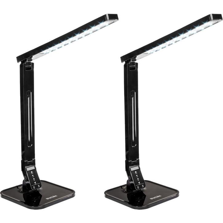 tectake Bureaulamp, LED, dimbaar, inklapbaar, 14W - Set van, Maison & Meubles, Lampes | Lampes de table, Envoi
