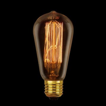 Kooldraadlamp Edison Deluxe Gold Ø64mm E27 60W, Maison & Meubles, Verzenden