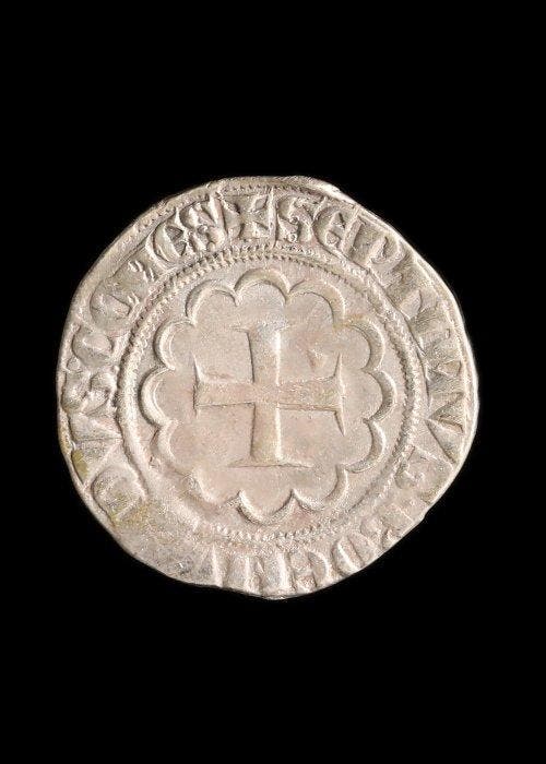 Middeleeuwen, kruisvaardersperiode Zilver Geslagen muntstuk, Antiek en Kunst, Antiek | Overige Antiek